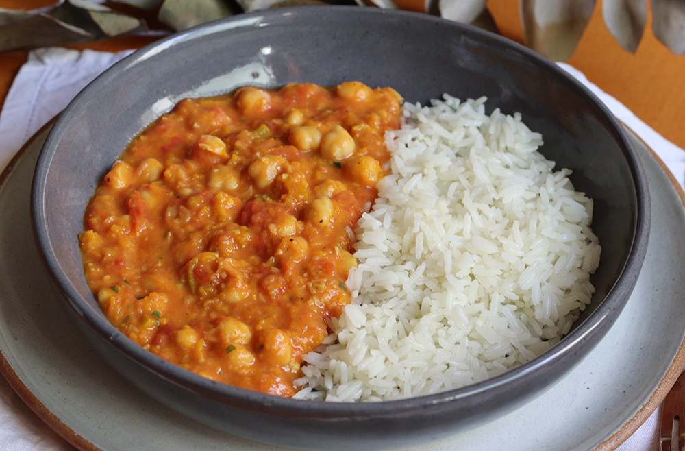 Raquelícias :: Curry de Grão-de-Bico e Abóbora